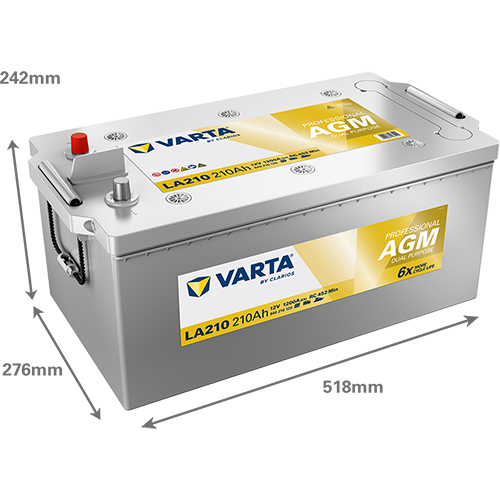 Varta LA210 - 12V 210Ah / 1200A