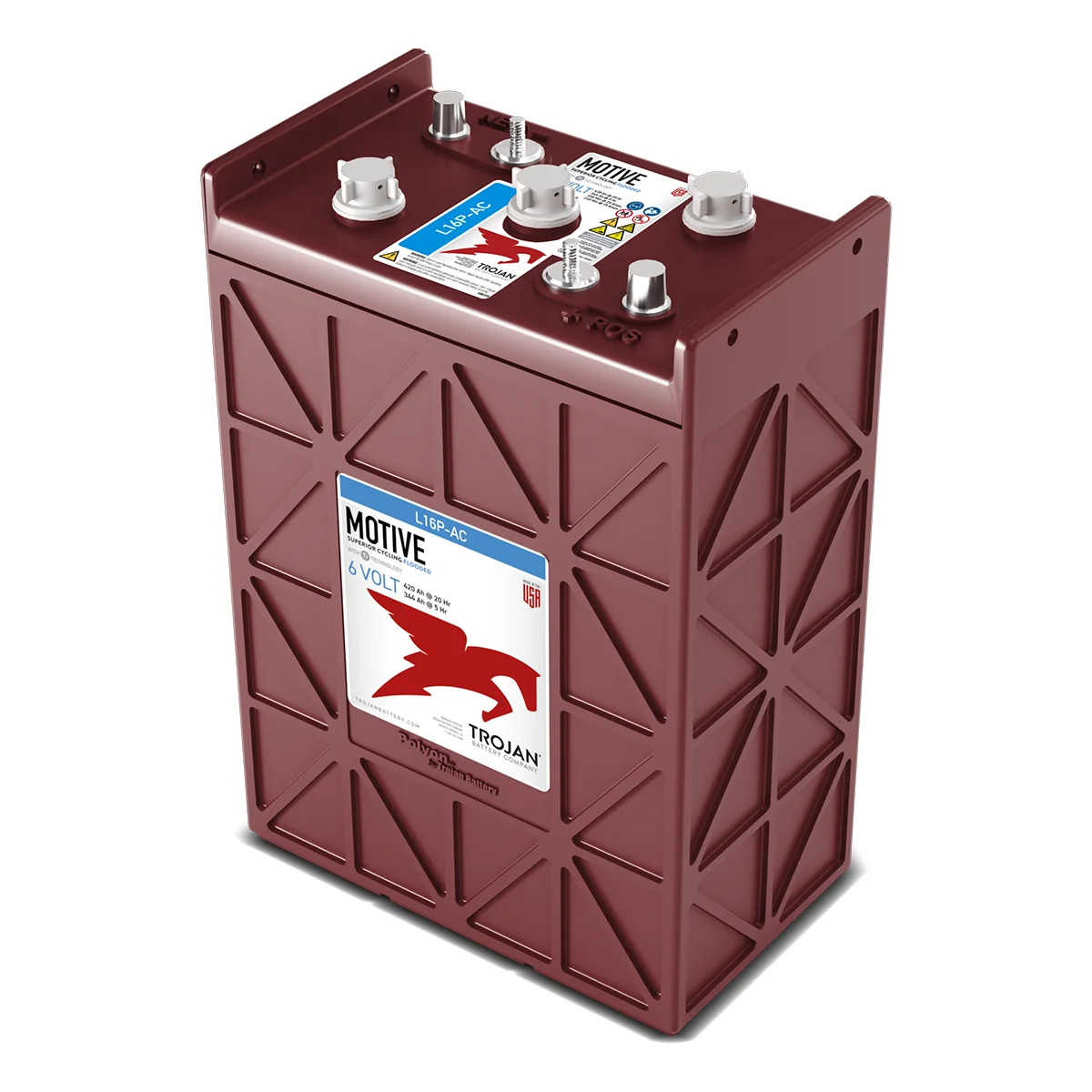 Trojan L16 P-AC DT Deep Cycle Batterie 6V 420Ah Flooded Premium