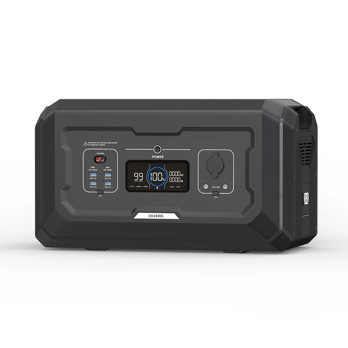 Souop S2-BAT Zusatzbatterie 2048Wh Frontansicht – LiFePO4-Erweiterungsmodul für Powerstation S2 und S3