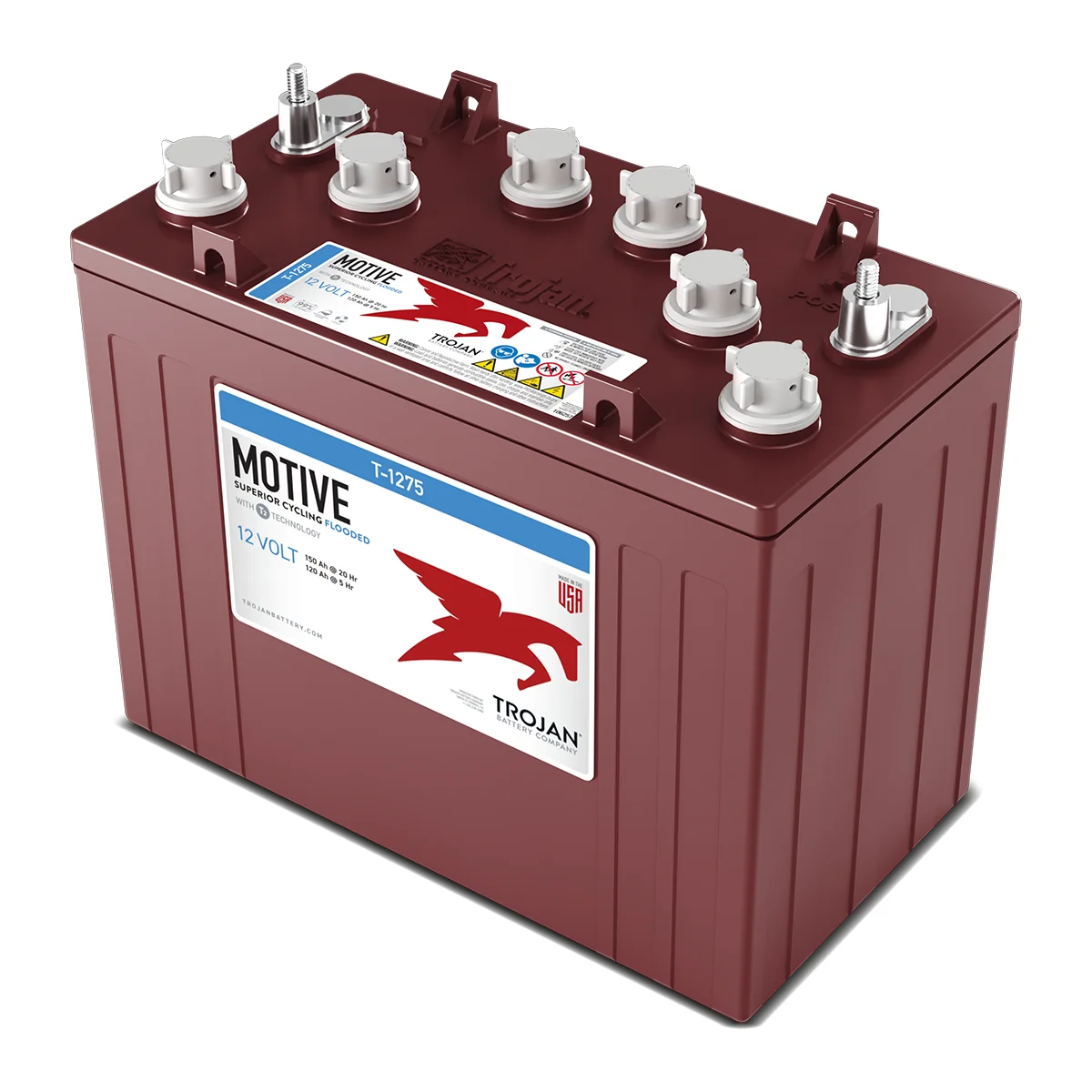 Trojan T-1275 ELPT Deep Cycle Batterie 12V 150Ah Flooded fuer Industrie