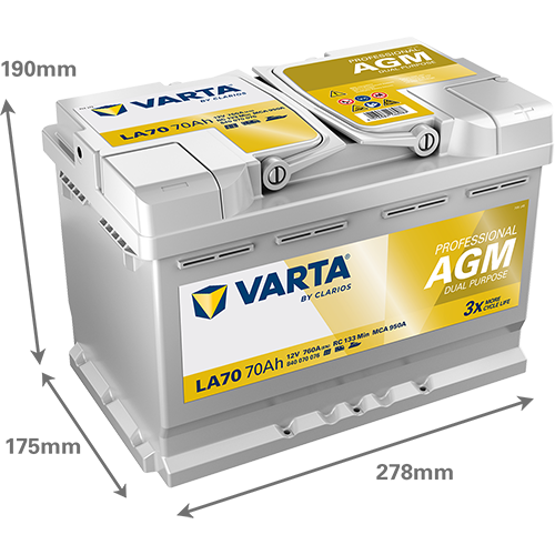 Varta LA70 - Professional AGM