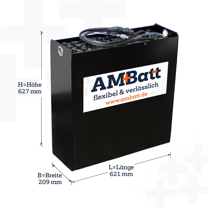 AMBatt Traktion - 24V 2 PzS 250 / DIN B