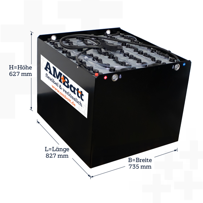 AMBatt Traktion - 48V 6 PzS 750 / DIN A