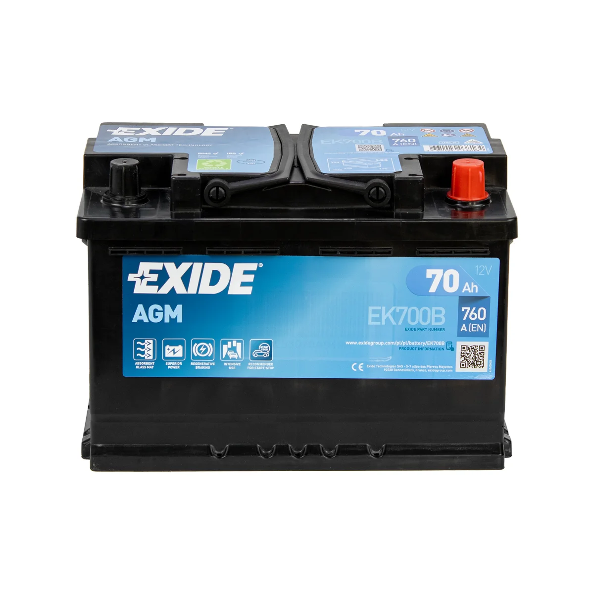 Exide EK700-B - Start-Stopp AGM
