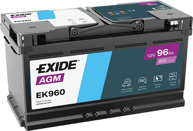 Exide EK960 AGM 12V 96Ah 850A (Ersatz für EK950)