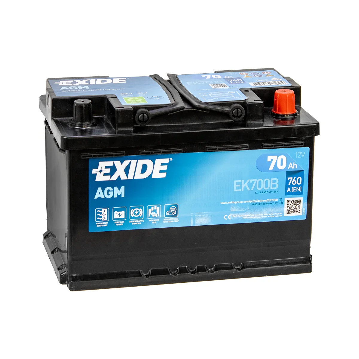 Exide EK700-B - Start-Stopp AGM