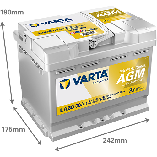 Varta LA60 - Professional AGM