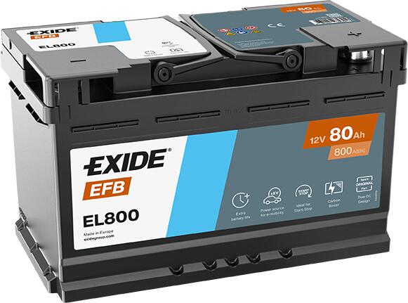 Exide EL800 Start-Stop EFB 12V 80Ah Versorgungsbatterie