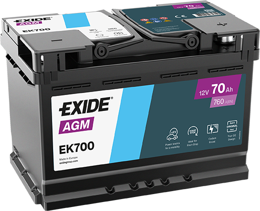Exide EK700-B AGM Start-Stopp-Batterie 12V 70Ah 760A